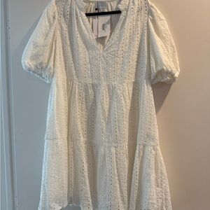 Sugarlips White Eyelet Dress NWT